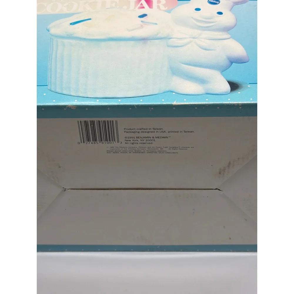 Pillsbury Funfetti Cookie Jar‎ Hand Painted Benjamin Medwin 1992 Ceramic Cupcake